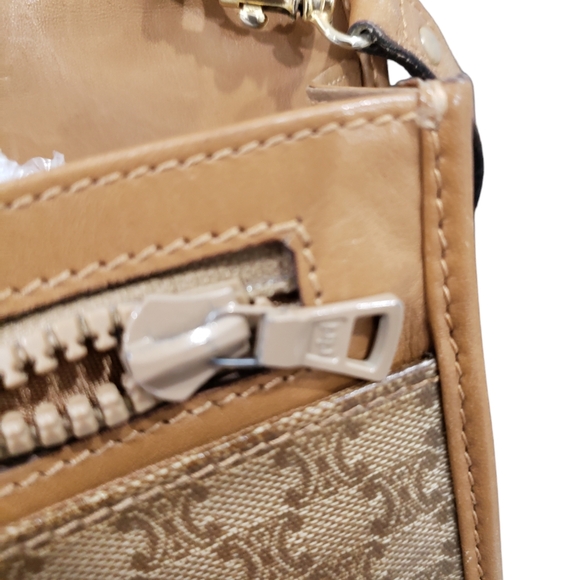 Celine Macadam Vintage Crossbody PVC Clutch Handbag Bag Purse - Picture 4 of 13